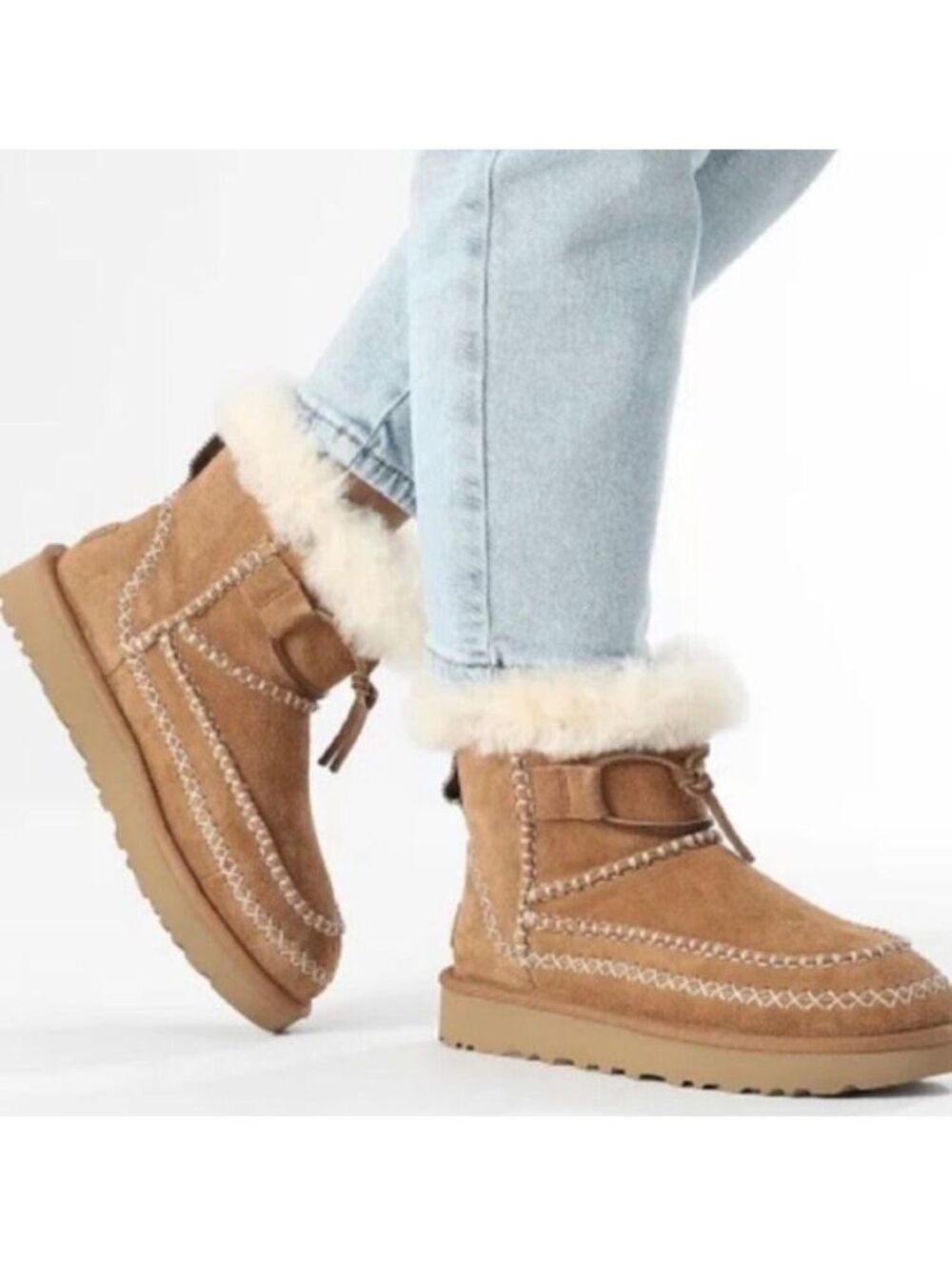 Size 6 - New UGG Classic Mini Alpine Boot - Chestnut